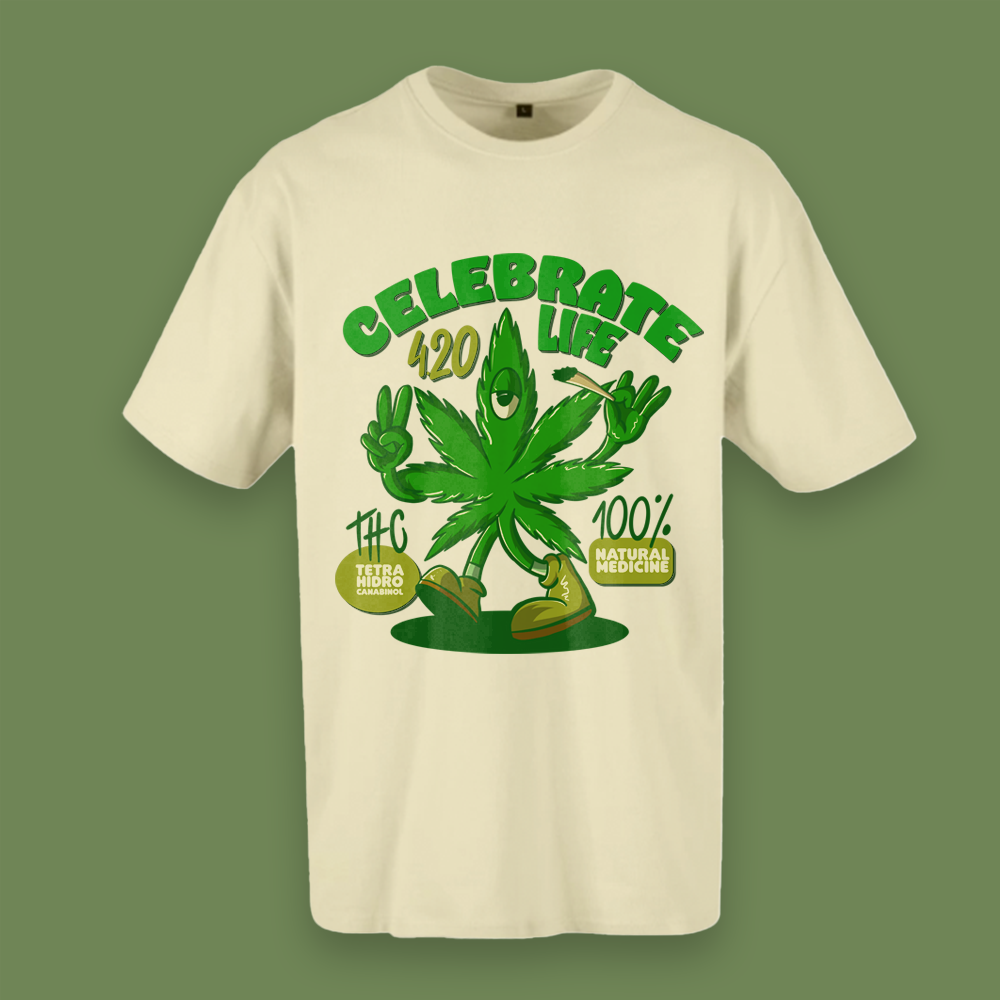 T-shirt oversized "Celebrate life 4-20 t-shirt "