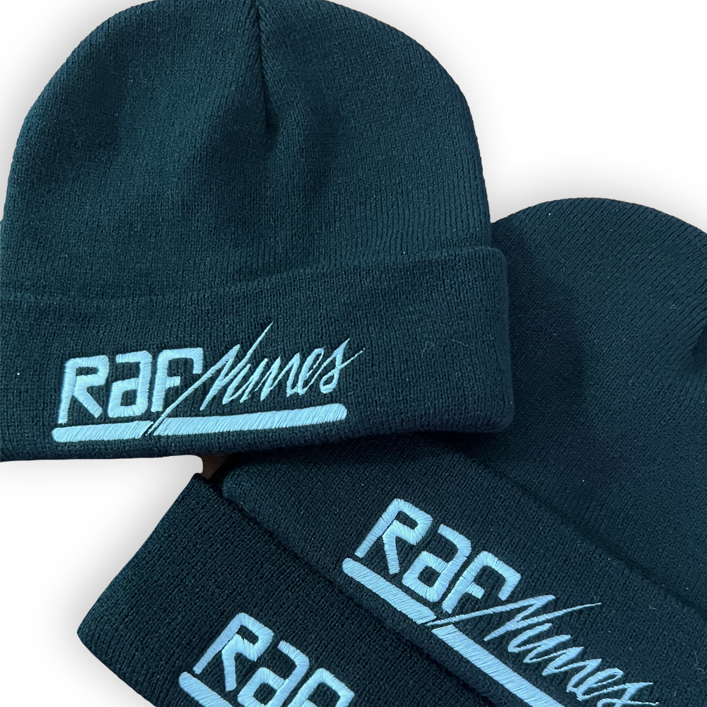 Gorro preto, tamanho único , rafnunes logotipo em bordado
