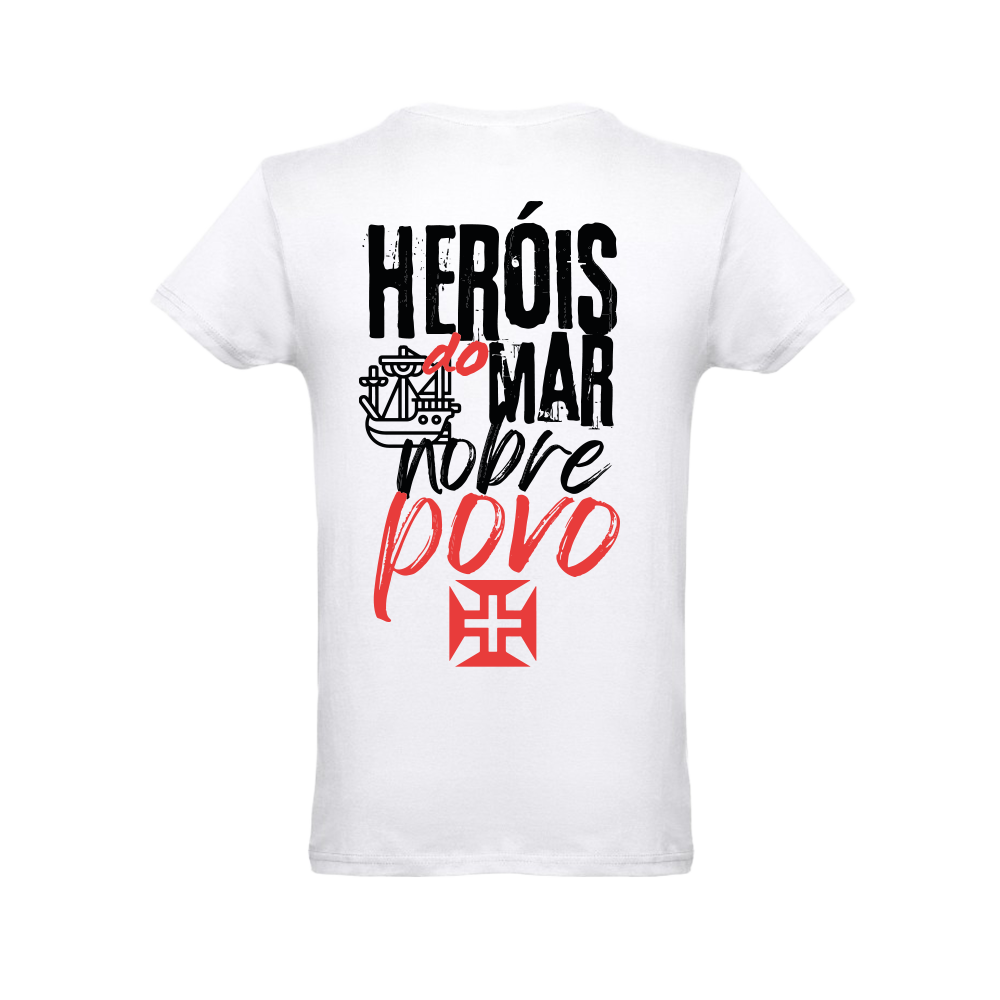 Gray t-shirt, Portugal, European2024, "heroes of the sea", cotton, 190g