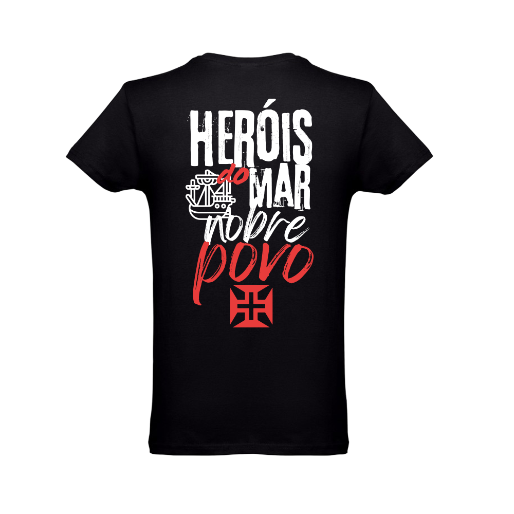 Gray t-shirt, Portugal, European2024, "heroes of the sea", cotton, 190g