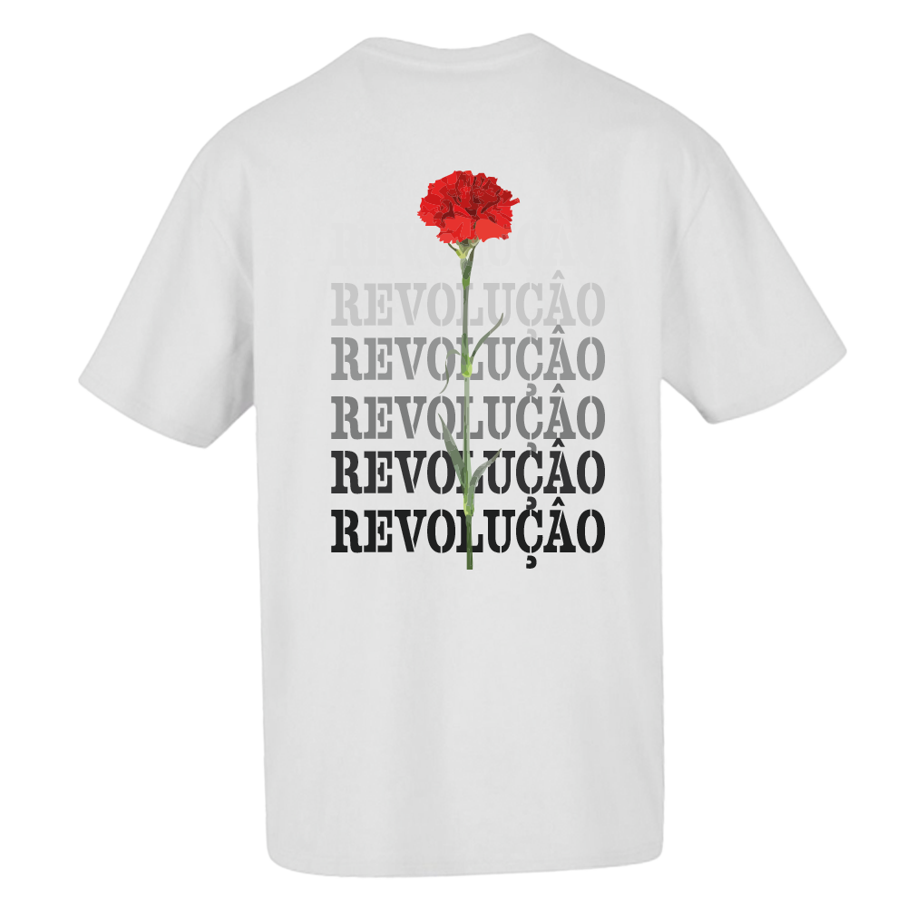 T-shirt oversized "revolução" , 200g , 100% algodão