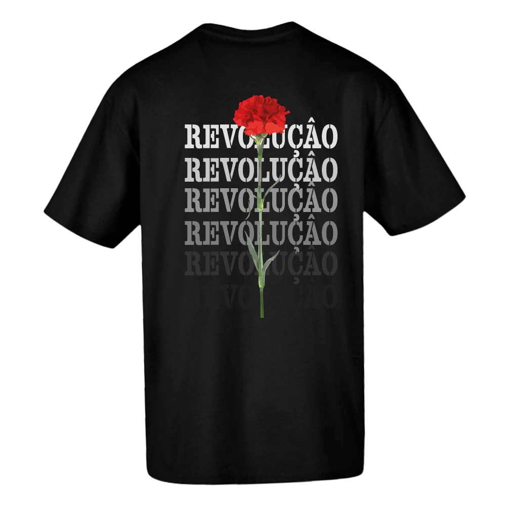 T-shirt oversized "revolução" , 200g , 100% algodão