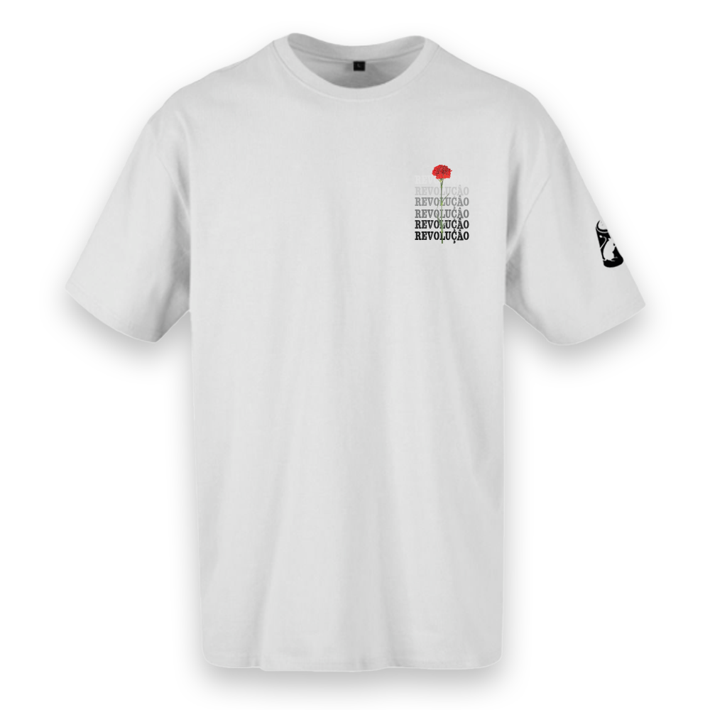 T-shirt oversized "revolução" , 200g , 100% algodão