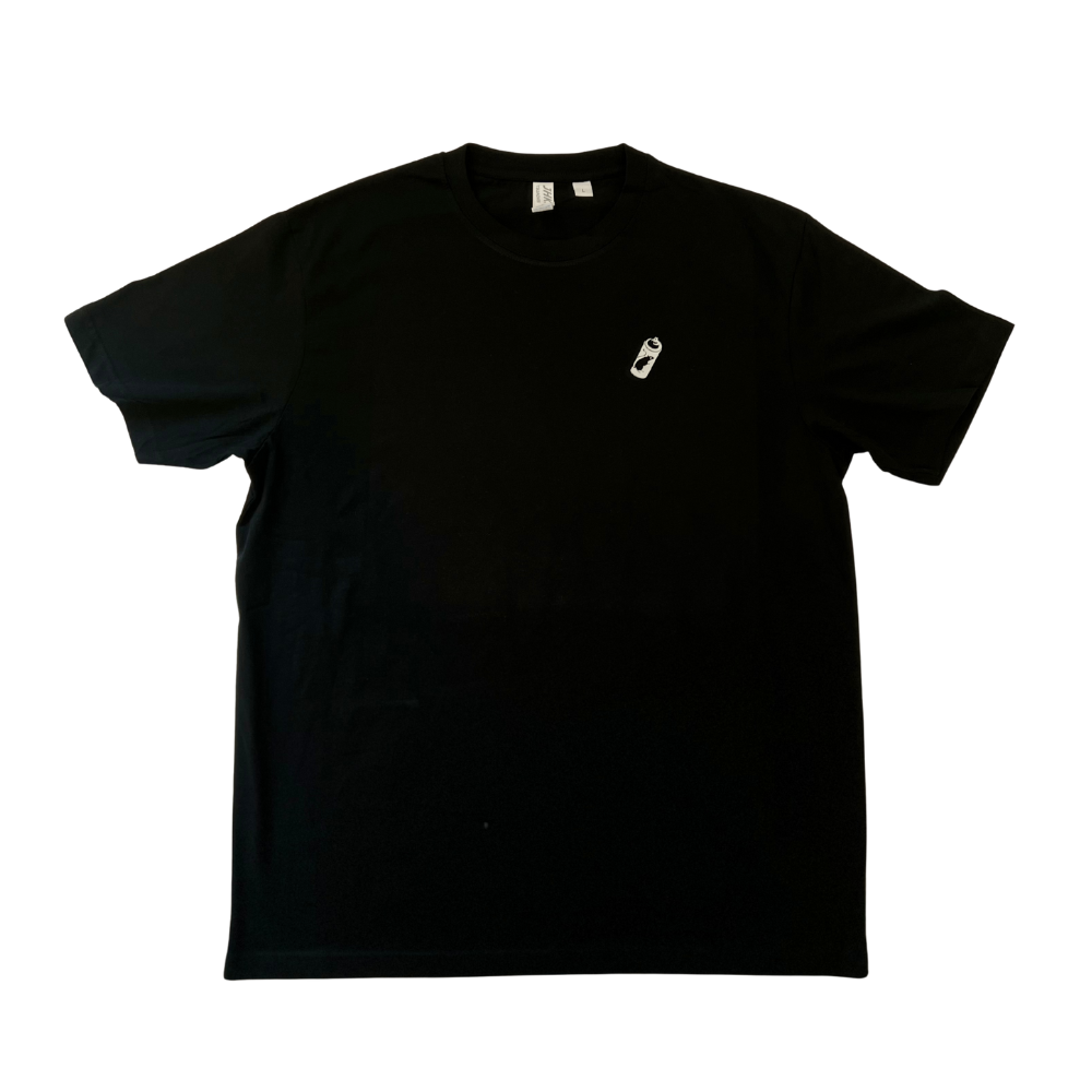 T-shirt oversize preta , "sonho grande, atitude maior", algodão, 200g