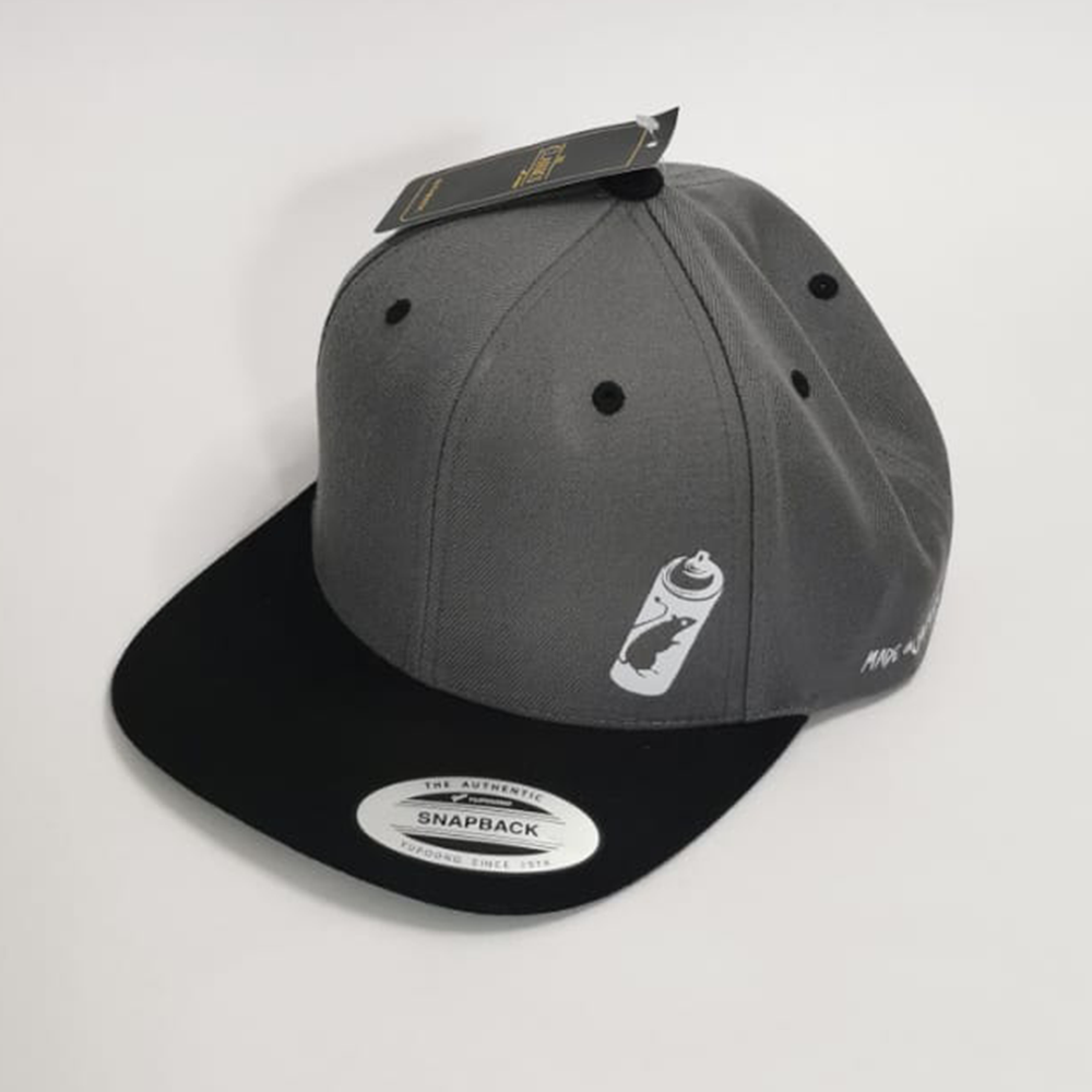 BONÉ SNAPBACK YUPOONG K-UP, RAFNUNES , cinza