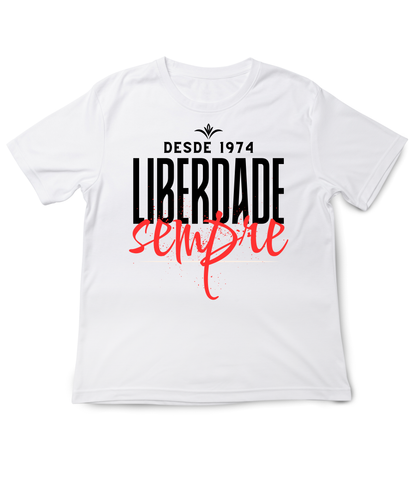 T-shirt preto ou branco , "Liberdade sempre", algodão, 190g