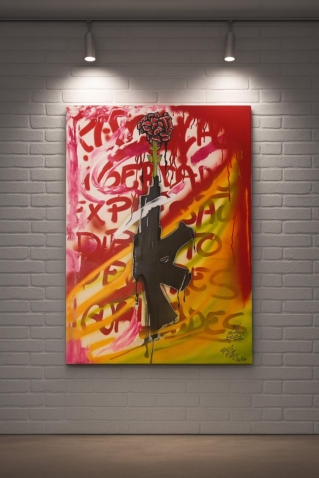 Tela acrílica - Revolução 25 abril (100x70cm)