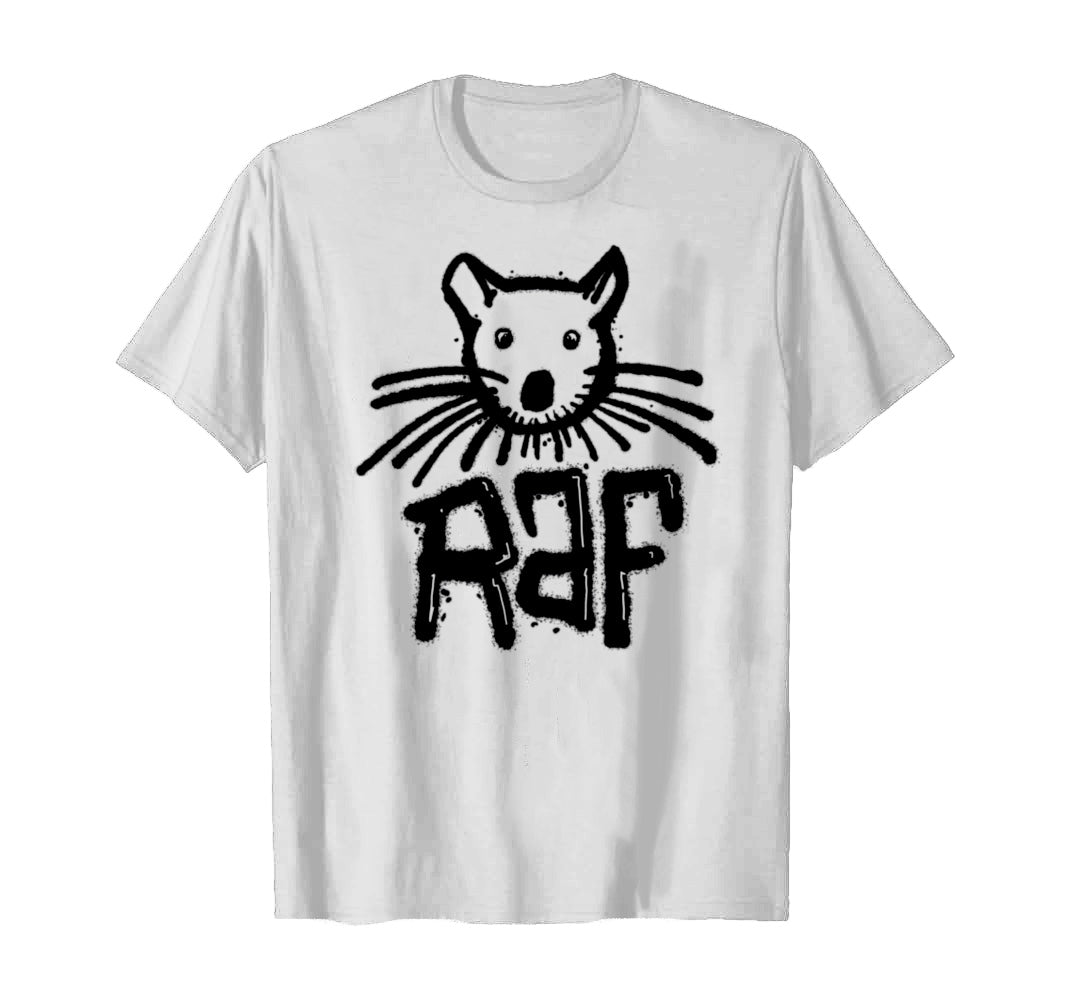 T-shirt regular ou oversize branca , "Raf”, 100% algodão