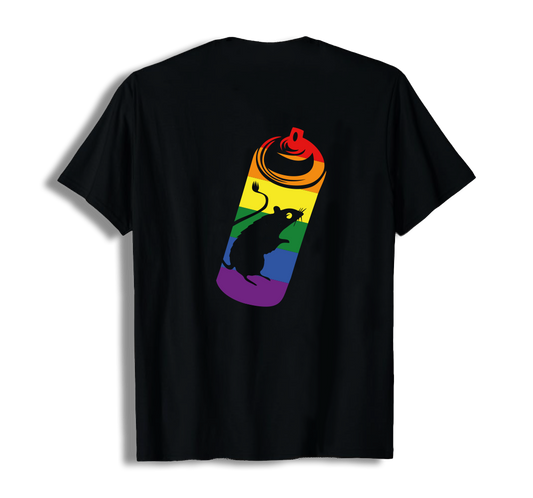 LGBT Tshirts black | right on the back