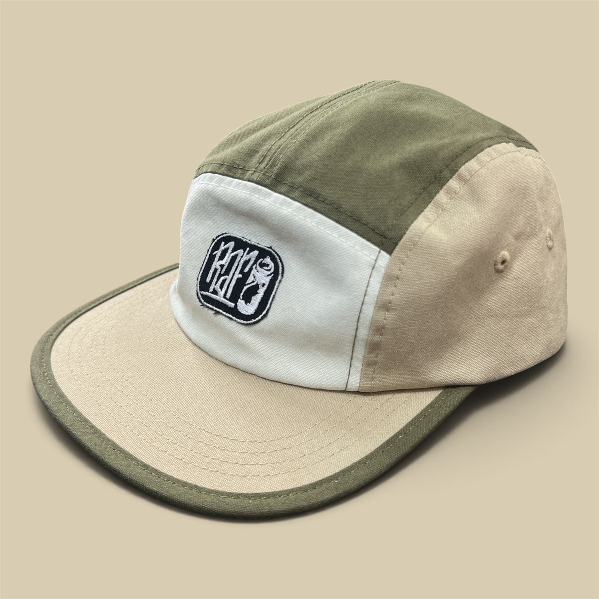 Boné 5 Panel RafNunes – Olive & Sand
