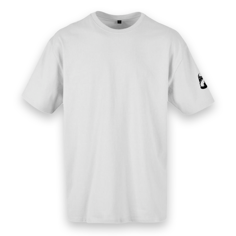 T-shirt "powerful of love" regular ou oversize preto ou branco , algodão