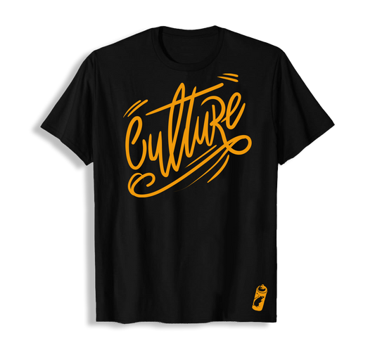 T-shirt preta "Culture"