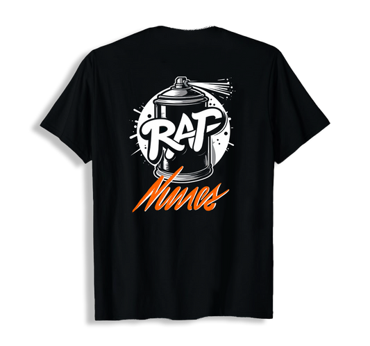 T-shirt preta "RAFNunes spray"