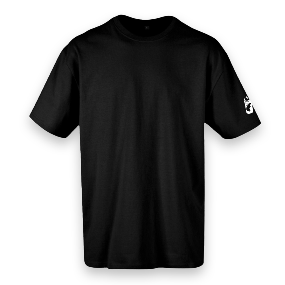 T-shirt oversized preta "graffiti paint" , 200g , 100% algodão