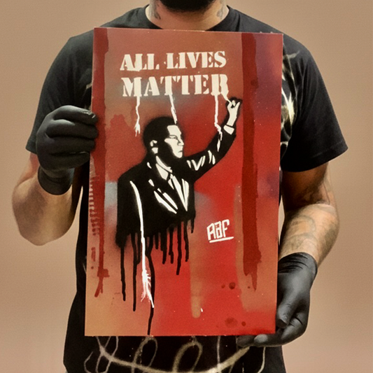 "Resistência" Dimensões A3 (297 x 420 mm) Material Couché 350g Impressão a cores