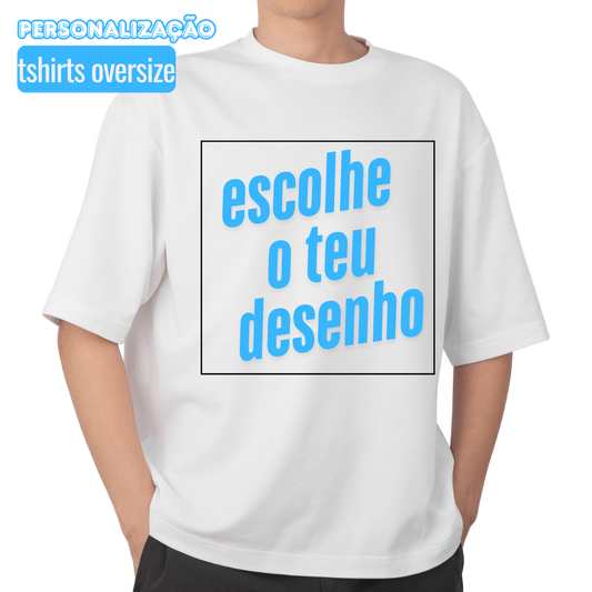 T-shirt oversize para personalização 200g , 100% algodão, Tratamento enzimático
