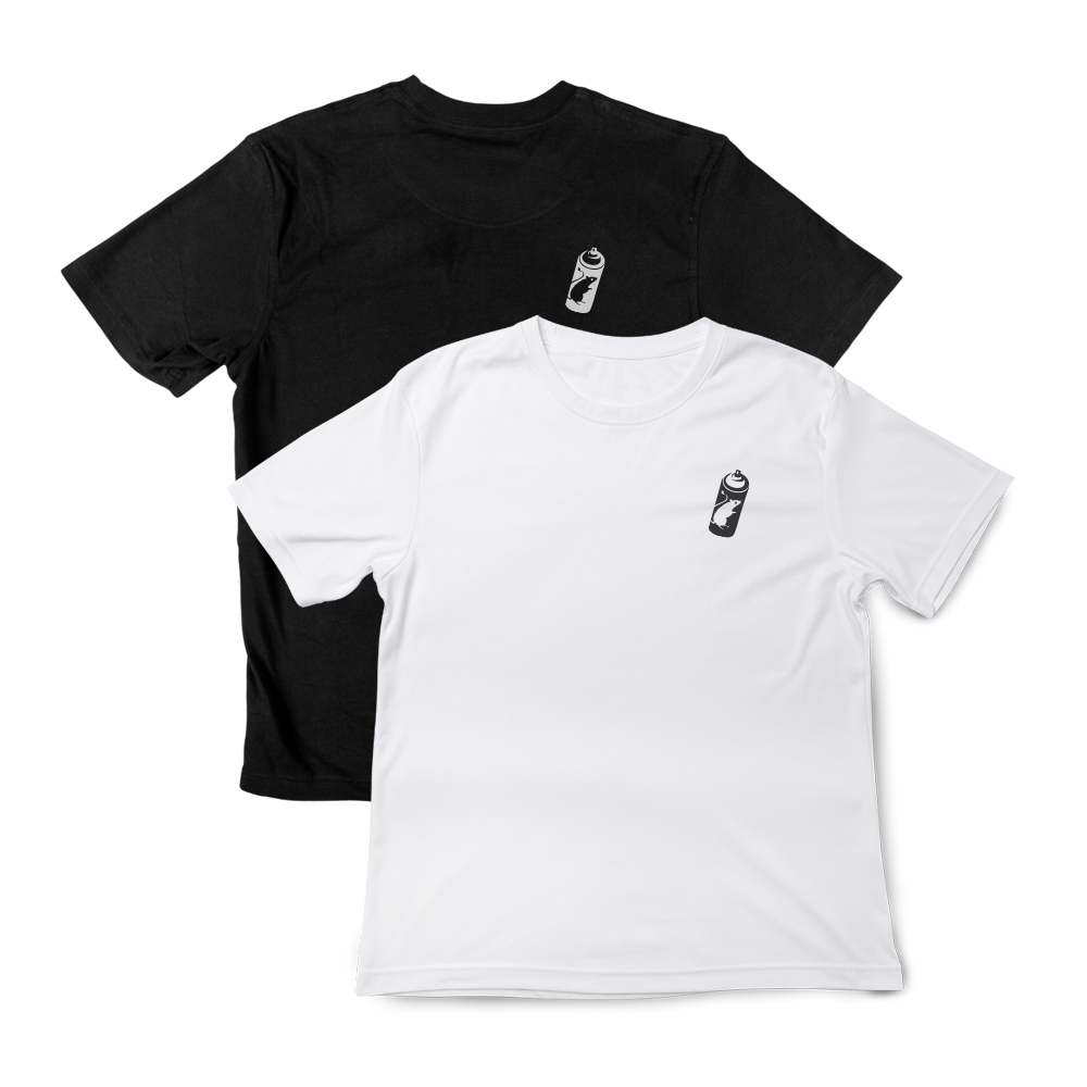 kit regular ou  oversized basic preta e branca 100% algodao